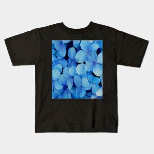 Blue Petaled flower Kids T-Shirt